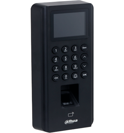 DAHUA ASI2212J-D - Control de Acceso de Huella y Tarjetas ID (EM)/ Pantalla de 2.4 Pulgadas/ Comunicacion TCP/IP/ P2P/ Soporte 5,000 Usuarios Tarjetas y Passwords/ 3000 Huellas/ 100,000 Registros/ 128 Periodos y Dias Festivos/ #LoNuevo