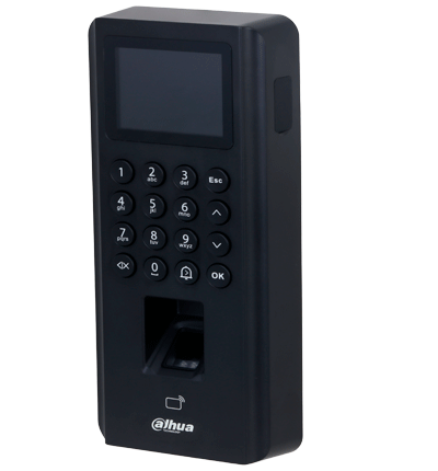 DAHUA ASI2212J-D - Control de Acceso de Huella y Tarjetas ID (EM)/ Pantalla de 2.4 Pulgadas/ Comunicacion TCP/IP/ P2P/ Soporte 5,000 Usuarios Tarjetas y Passwords/ 3000 Huellas/ 100,000 Registros/ 128 Periodos y Dias Festivos/ #LoNuevo
