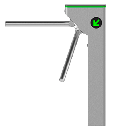 ZKTECO MTS1000 - Torniquete Bidireccional / Acero SUS304  / 110V / 25 x min / Carril 50 cm / Exterior Protegido / 2 millones de Ciclos / No cuenta con Lectores y Panel / Compatible con Equipos de Rostro, Palma, Huella, Tarjeta y Código QR