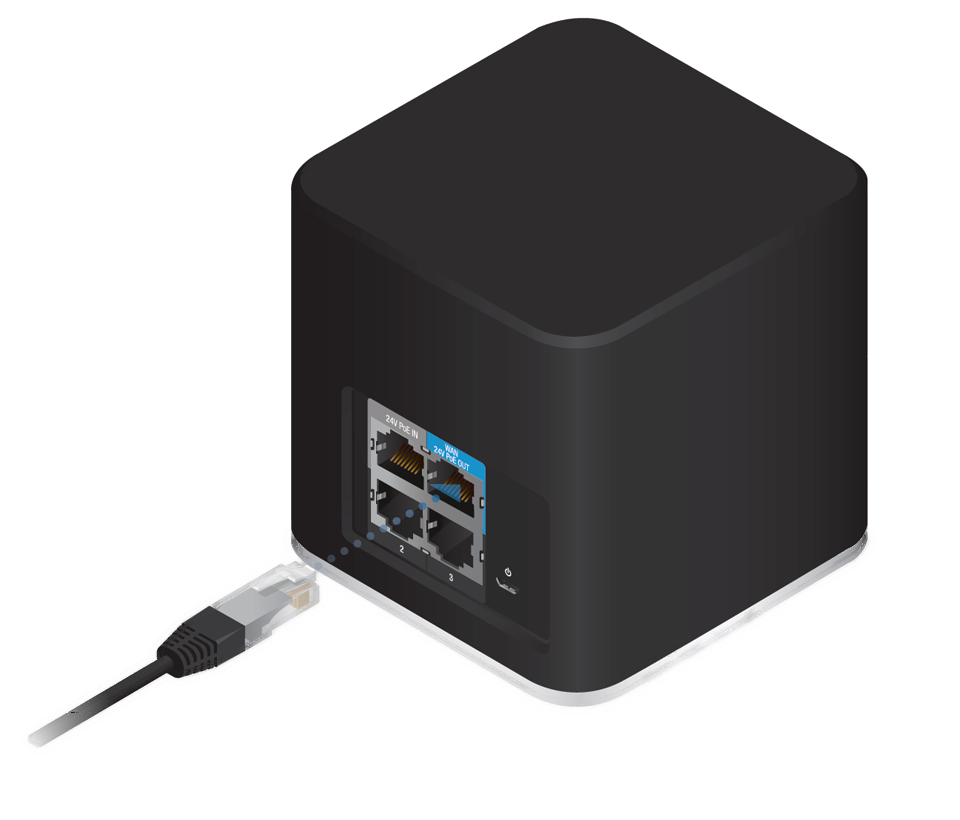 UBIQUITI ACB-ISP - Ruteador Inalámbrico AirCube / 4 Puertos Fast Ethernet / WiFi 2.4GHz a 300 Mbps