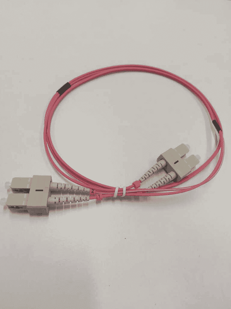SBE TECH SBE-JUMSCSC1M50 Jumper SC-SC MULTIMODO 50/125 OM4 duplex 2 mm, 1 metro, UPC