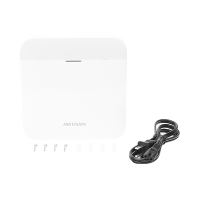 (AX PRO) Panel de Alarma Inalámbrico de Hikvision / Soporta 48 Zonas / Wi-Fi y Ethernet / Incluye Batería de respaldo / Compatible con los Accesorios AX PRO.