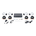 (MICRÓFONO INTEGRADO) KIT TURBOHD 5 Megapixel / DVR 4 Canales / 4 Cámaras Bala con Micrófono Integrado (exterior 2.8 mm) / Fuente de Poder / Accesorios de Instalación