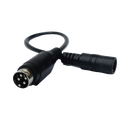 Adaptador Universal DC Hembra a Minidin 4 Pines Macho / Recomendado para DVR´s epcom / HIKVISION