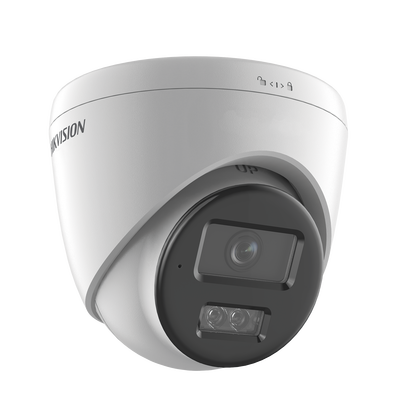 Turret IP 8 Megapixel (4K) / Lente 2.8 mm / Dual Light (30 mts IR + 30 mts Luz Blanca) / Micrófono Integrado / ACUSENSE Lite / Exterior IP67 / H.265 / PoE / ONVIF / Micro SD