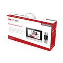 Kit de Videoportero Analógico / IP a 4 Hilos con Función de Llamada a App Hik-Connect / Monitor se Conecta a Internet por Cable o WiFi y por 4 Hilos al Frente de Calle / Expandible a Mas Equipos 