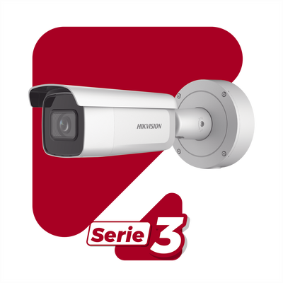 Bala IP 4 Megapixel / Lente Mot. 2.7 a 13.5 mm / 60 mts IR EXIR / Exterior IP67 / IK10 / WDR 120 dB / PoE + / AcuSense / Videoanaliticos Integrados / MicroSD