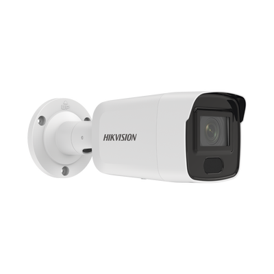 Bala IP 6 Megapixel / Lente 2.8 mm / 40 mts IR / Exterior IP67 / PoE / ACUSENSE / DARKFIGHTER / Captura Facial / Alarmas y Audio I/O / ONVIF / Micro SD 