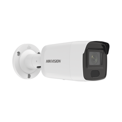 Bala IP 8 Megapixel / Lente 2.8 mm / 40 mts IR / Exterior IP67 / PoE / ACUSENSE / DARKFIGHTER / Captura Facial / Alarmas y Audio I/O / ONVIF / Micro SD