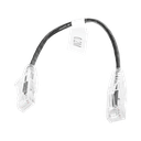 Cable de Parcheo Slim UTP Cat6 - 20 cm Negro Diámetro Reducido (28 AWG)