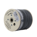Carrete de 2 km de Fibra Óptica Drop, Interior/Exterior G.657A2 Monomodo de 2 hilos (bifibra), Dieléctrica, Forro Negro