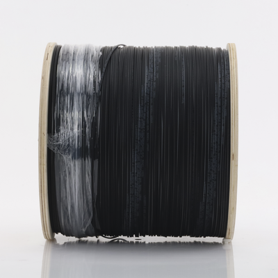 Carrete de 2 km de Fibra Óptica Drop, Interior/Exterior G.657A2 Monomodo de 2 hilos (bifibra), Dieléctrica, Forro Negro