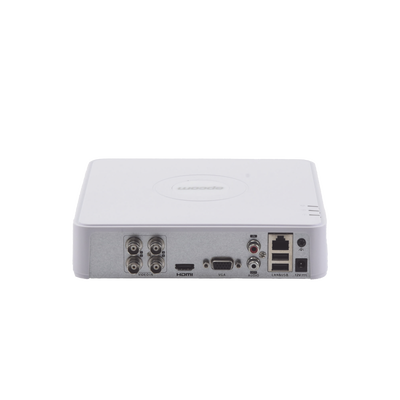 DVR 16 Canales TurboHD + 2 Canales IP / 2 Megapixel (1080p) Lite / Acusense Lite (Evita falsas alarmas) / Audio por Coaxitron / 1 Bahía de Disco Duro / H.265+ / Salida de VÌdeo en Full HD