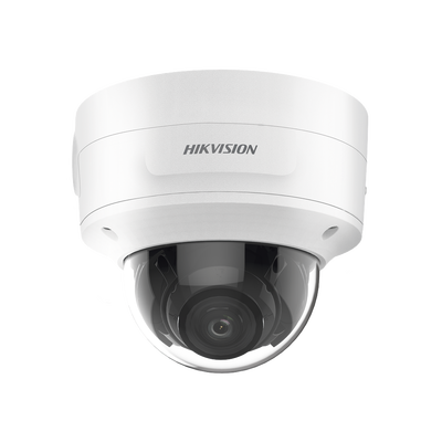 Domo IP 8 Megapixel (4K) / Lente Mot. 2.7 a 13.5 mm / 40 mts IR EXIR / Exterior IP66 / IK10 / ACUSENSE / DARKFIGHTER / Audio y Alarma I/O / PoE+ / Captura Facial / ONVIF / Micro SD
