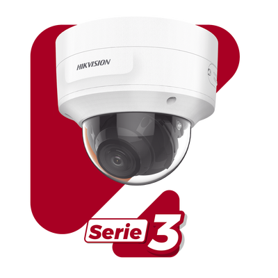 Domo IP 8 Megapixel (4K) / Lente Mot. 2.7 a 13.5 mm / 40 mts IR EXIR / Exterior IP66 / IK10 / ACUSENSE / DARKFIGHTER / Audio y Alarma I/O / PoE+ / Captura Facial / ONVIF / Micro SD
