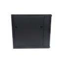 Gabinete de Montaje en Pared, Con Puerta de Cristal, de 19in, 6UR, Color Negro