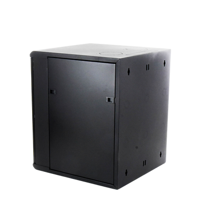 Gabinete para Montaje en Pared, 12 Unidades de Rack, de 19in, Puerta de Cristal Templado, Fabricado en Acero
