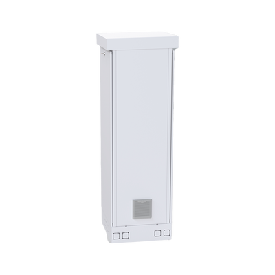 Gabinete para Piso, Capacidad, 31 Unidades de Rack, 553mm de Ancho, 1730mm de Profundidad, Doble puerta y Postes frontales e intermedios ajustables, Color Blanco