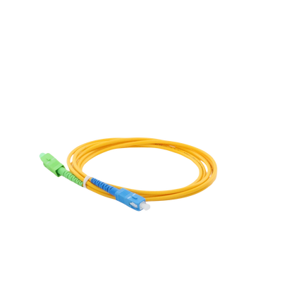 Jumper de Fibra Óptica Monomodo SC/APC-SC/UPC Simplex de 2 metros, 3mm