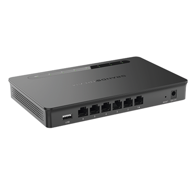 Router Gigabit VPN / Balanceador de cargas / 30,000 sesiones NAT /  6 puertos 10/100/1000 Mbps (WAN/LAN) / Compatible con GWN Cloud.