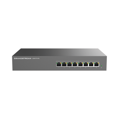 Switch PoE+ Gigabit No Administrable / 8 puertos 10/100/1000 Mbps / 4 puertos PoE+ /  hasta 60W