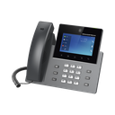 Teléfono IP Android 11, 16 líneas SIP con 12 cuentas, pantalla táctil  5", puertos Gigabit, Wi-Fi, Bluetooth, PoE, codec Opus, IPV4/IPV6 con gestión en la nube GDMS