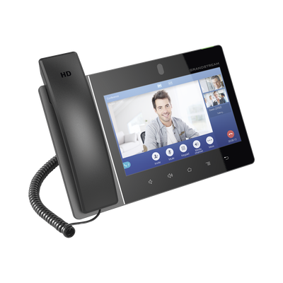 Teléfono IP Android 11, 16 líneas SIP con 16 cuentas, pantalla táctil  8", puertos Gigabit, Wi-Fi, Bluetooth, PoE, codec Opus, IPV4/IPV6 con gestión en la nube GDMS