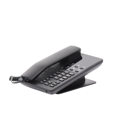 Teléfono IP Hotelero, 2 líneas SIP con 2 cuentas, codec Opus, IPV4/IPV6, color negro, con gestión en la nube GDMS