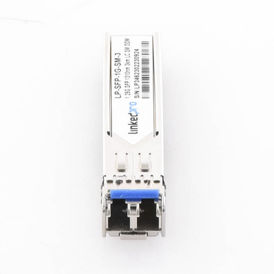 Transceptor SFP (Mini-Gbic) / Monomodo / 1.25 Gbps de velocidad / Conectores LC Dúplex / Hasta 3 km de Distancia