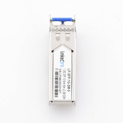Transceptor SFP (Mini-Gbic) / Monomodo / 1.25 Gbps de velocidad / Conectores LC Dúplex / Hasta 5 km de Distancia
