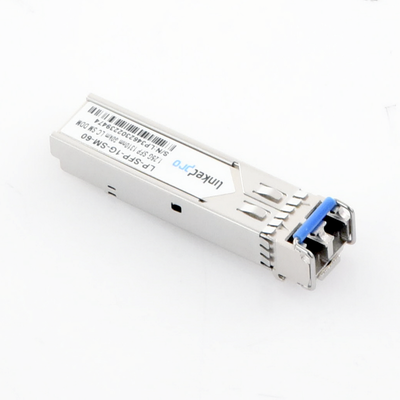 Transceptor SFP (Mini-Gbic) / Monomodo / 1.25 Gbps de velocidad / Conectores LC Dúplex / Hasta 60 km de Distancia