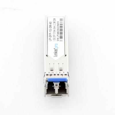 Transceptor SFP (Mini-Gbic) / Monomodo / 1.25 Gbps de velocidad / Conectores LC Dúplex / Hasta 60 km de Distancia
