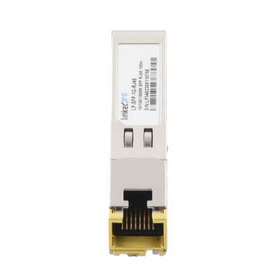 Transceptor SFP a RJ45 / Auto negociación 10/100/1000 Mbps / Conector RJ45 / Distancia de hasta 100 m.
