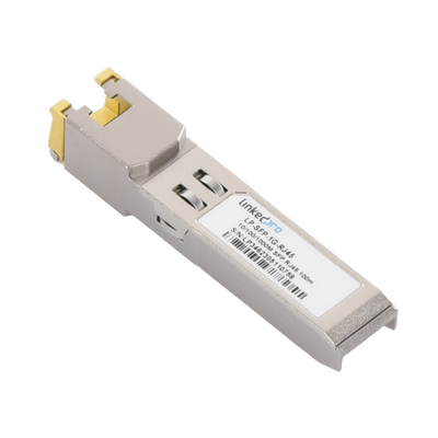 Transceptor SFP a RJ45 / Auto negociación 10/100/1000 Mbps / Conector RJ45 / Distancia de hasta 100 m.