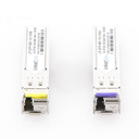 Transceptores Bidireccionales SFP (Mini-Gbic) / Monomodo / 1.25 Gbps de velocidad / Conector LC / Hasta 100 km de Distancia / 2 Piezas
