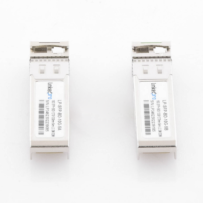 Transceptores Bidireccionales SFP+ (Mini-Gbic) / Monomodo / 10 Gbps de velocidad / Conector LC / Hasta 5 km de Distancia / 2 Piezas