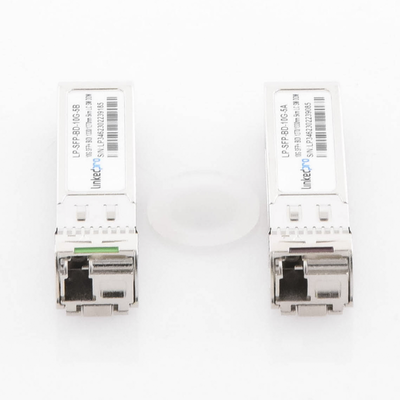 Transceptores Bidireccionales SFP+ (Mini-Gbic) / Monomodo / 10 Gbps de velocidad / Conector LC / Hasta 5 km de Distancia / 2 Piezas