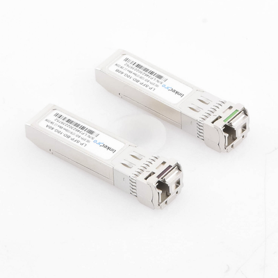 Transceptores Bidireccionales SFP+ (Mini-Gbic) / Monomodo / 10 Gbps de velocidad / Conector LC / Hasta 60 km de Distancia / 2 Piezas