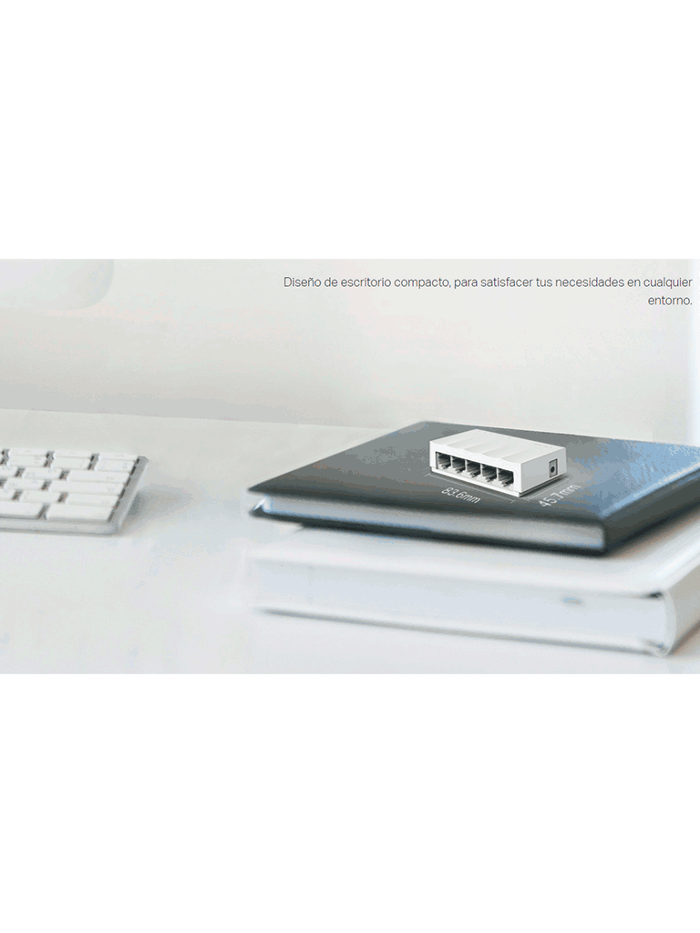 TP-LINK LS1005 - Switch Litewave no administrable de escritorio, 5 puertos fast ethernet RJ45 10/100Mbps, Diseño compacto, Plug & play