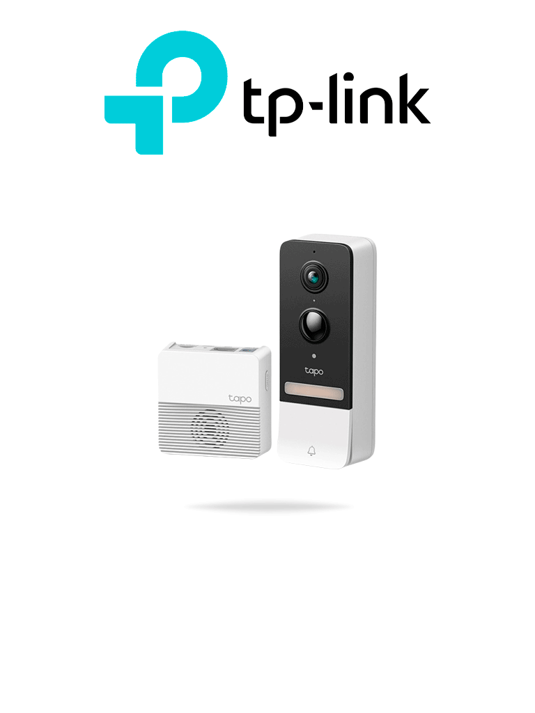 TP-LINK TAPO D230S1 - Videoportero WiFi 5 Megapixeles/ Visión Nocturna/ Angulo de visión de 160 Grados/ Batería de larga Duración/ Sonido Bidireccional/ Ranura para Mico SD/ Grado de Protección IP64
