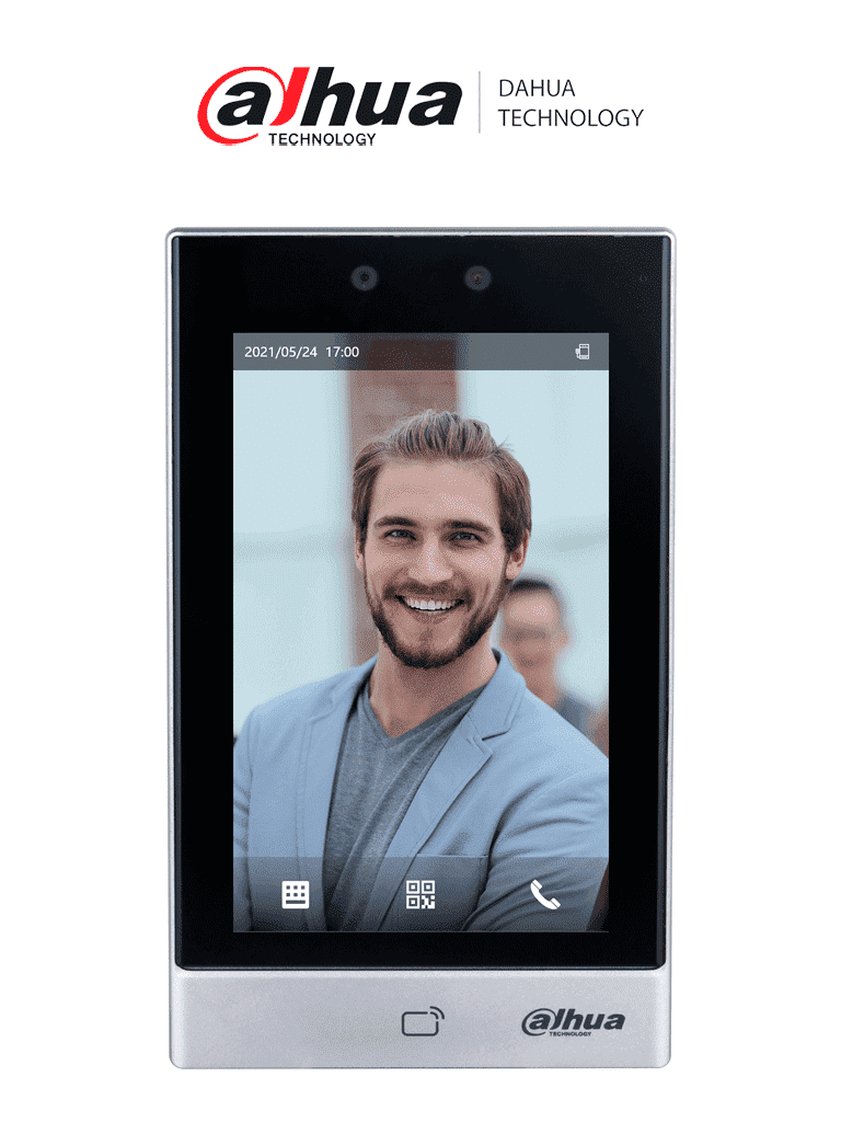 DAHUA ASI7213S-W - Control de Acceso con Reconocimiento Facial/ Pantalla Touch de 7 Pulgadas/ Cámara de 2 MP/ Conexión WiFi/ 50,000 Usuarios/ 50,00 Rostros/ 50,000 Passwords/ 100,000 Registros/ #LoNuevo 