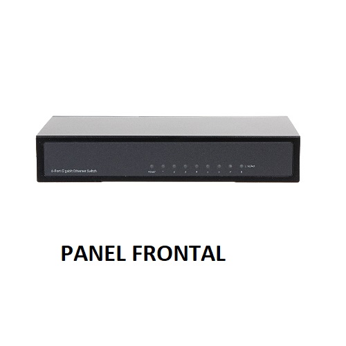 DAHUA PFS3008-8GT - Switch Gigabit de 8 Puertos No Administrable/ Capa 2/ 10/100/1000 Base-T/ Carcasa Metalica/ Switching 16G/ Tasa de Reenvio de Paquetes 11.9 Mbps/ Memoria Bufer de Paquetes 1.5Mb/ Con Proteccion de Descargas/