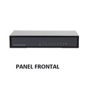 DAHUA PFS3008-8GT - Switch Gigabit de 8 Puertos No Administrable/ Capa 2/ 10/100/1000 Base-T/ Carcasa Metalica/ Switching 16G/ Tasa de Reenvio de Paquetes 11.9 Mbps/ Memoria Bufer de Paquetes 1.5Mb/ Con Proteccion de Descargas/