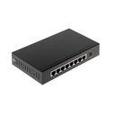 DAHUA PFS3008-8GT - Switch Gigabit de 8 Puertos No Administrable/ Capa 2/ 10/100/1000 Base-T/ Carcasa Metalica/ Switching 16G/ Tasa de Reenvio de Paquetes 11.9 Mbps/ Memoria Bufer de Paquetes 1.5Mb/ Con Proteccion de Descargas/
