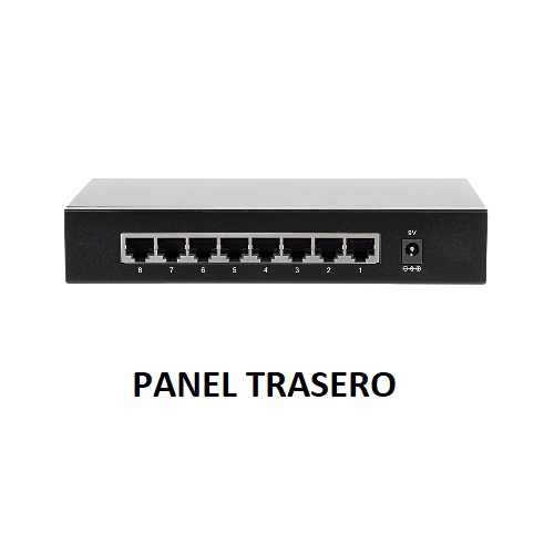 DAHUA PFS3008-8GT - Switch Gigabit de 8 Puertos No Administrable/ Capa 2/ 10/100/1000 Base-T/ Carcasa Metalica/ Switching 16G/ Tasa de Reenvio de Paquetes 11.9 Mbps/ Memoria Bufer de Paquetes 1.5Mb/ Con Proteccion de Descargas/