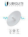 PowerBeam airMAX AC hasta 450 Mbps, frecuencia 5 GHz (5150 - 5875 MHz) con antena tipo plato de 27 dBi, radomo incluido