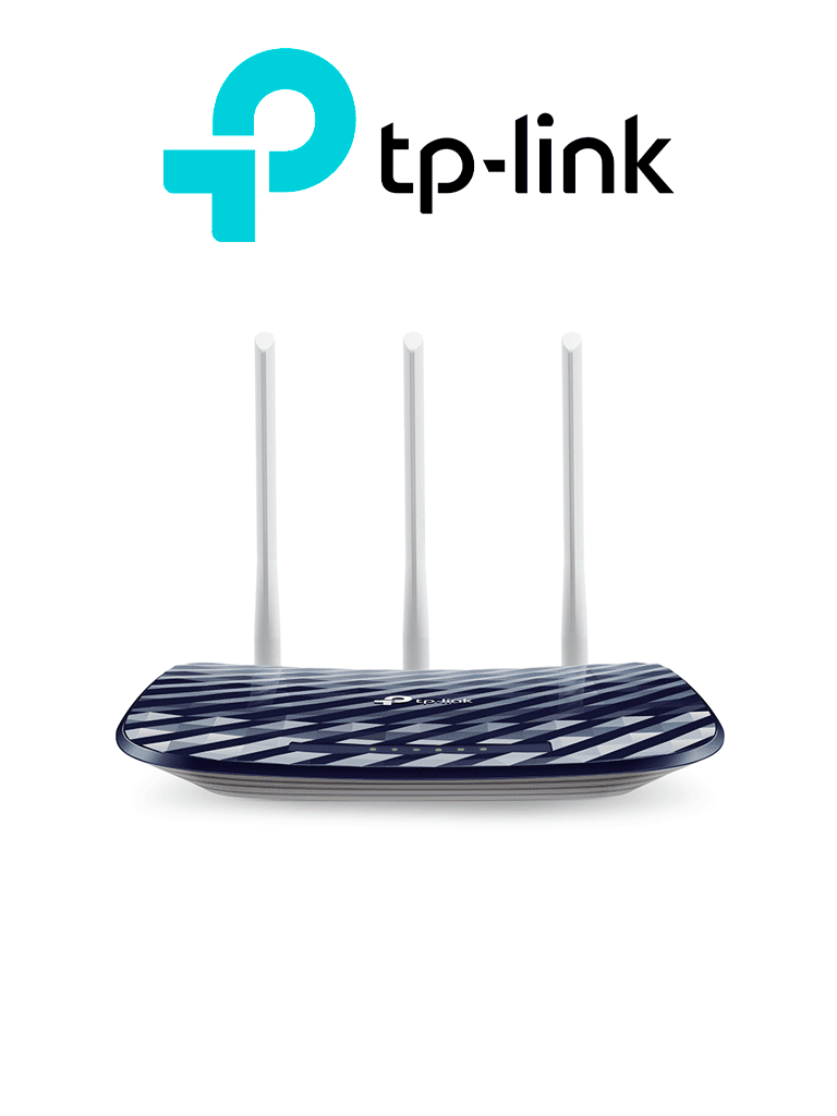 TP-LINK Archer C20W - Ruteador WiFi AC 733Mbps/ 1 Puerto WAN RJ45 Fast Ethernet/ 4 Puertos LAN RJ45 Fast Ethernet/ 3 Antenas Fijas