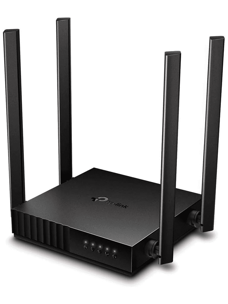 TP-LINK Archer C50 - Ruteador WiFi AC 1200Mbps/ 1 Puerto WAN RJ45 Fast Ethernet/ 4 Puertos LAN RJ45 Fast Ethernet/ 4 Antenas Fijas/ Modos de funcionamiento como Enrutador y Punto de Acceso