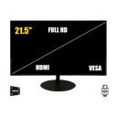 ZKTECO ZD222K - Monitor LED Full HD de 21.5 pulgadas / Resolución 1920 x 1080 / 1 Entrada de video HDMI y 1 VGA / Altavoces Incorporados / Ángulo de Visión Horizontal 170° /  Soporte VESA / Ahorro de Energía / 24/7 / Incluye Cable HDMI 