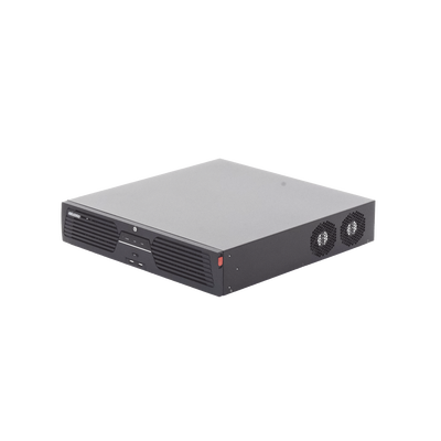 [Doble Poder de Decodificación] NVR 32 Megapixel (8K) / 32 Canales IP / AcuSense / ANPR / Conteo de Personas / Heat Map / 8 Bahías de Disco Duro / 2 Tarjetas de Red / Soporta RAID con Hot Swap / 2 HDMI en 8K / Soporta POS / Alarmas I/O
